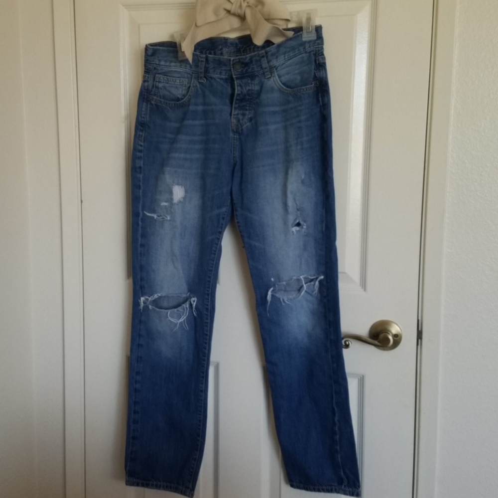 Old Navy distressed boyfriend jeans